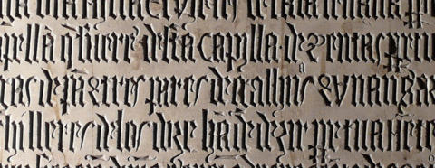 Fig. 10 : Exemple d’écriture minuscule gothique