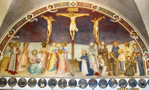 Fig. 6 : Florence (Italie) Couvent San Marco, la Grande Crucifixion de Fra Angelico (1441-1442)