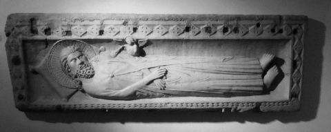 Fig. 15: Slap of the Stone Sarcophagus of Saint Simeon, 1270s, Zadar, Benedictine convent of St Mary.
