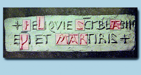 Fig. 7 : Trèves, Saint-Matthias. Authentique des reliques de saint Blaise