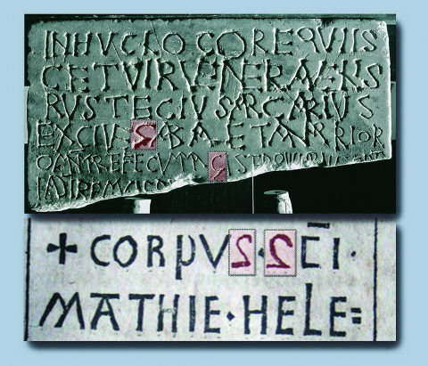 Fig. 9 : Alphabet de l’imprimeur Peter Schïffer à Mayence