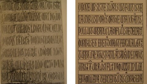 Fig. 7b : Inscription funéraire du chanoine Juan, Cathédrale d’Oviedo