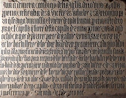 Fig. 11 : Inscription funéraire de Jean de Mera, cathédrale de León