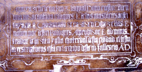 Fig. 13 : Inscription funéraire d’Elena Ruiz, San Isidoro de León