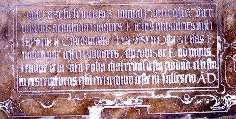 Fig. 13 : Inscription funéraire d’Elena Ruiz, San Isidoro de León