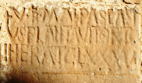 Fig. 7 : Crespos. Inscription mentionnant la plantation d’un verger (1143)