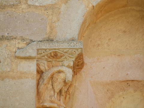 Fig. 8 : Moradillo de Sedano. Inscription mentionnant la date de 1188