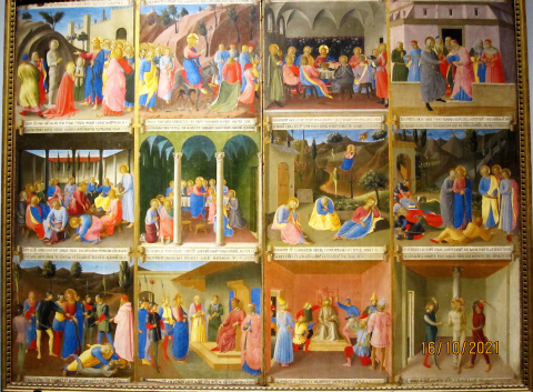 Fig. 8 : Florence, Couvent San Marco, 2e porte des armoires aux vases sacrés de Santa Annunziata ; Fra Angelico, 1450